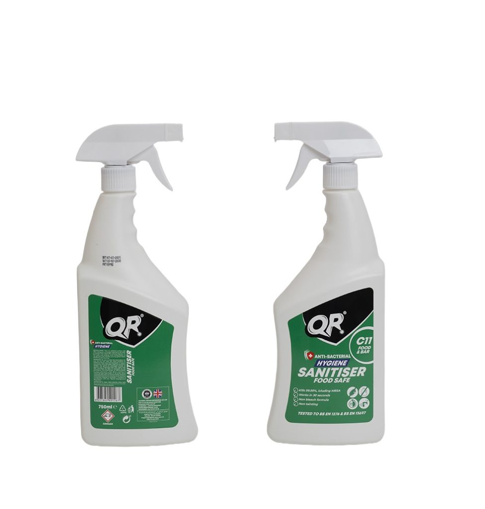 QR Hygiene Sanitizer Food Safe